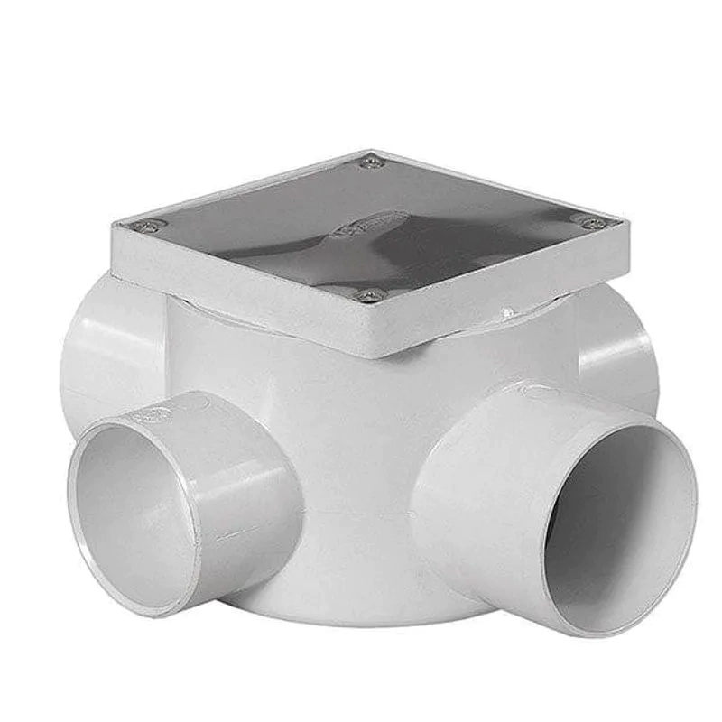 BOCA DE ACCESO PVC AMANCO 63X50 CON TAPA CIEGA ACERO INOX