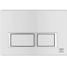 TECLA PARA DEPOSITO EMBUTIR  IDEAL SUMA2 MELODIA DUAL BLANCA