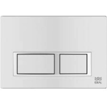 TECLA PARA DEPOSITO EMBUTIR  IDEAL SUMA2 MELODIA DUAL BLANCA