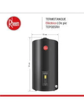 TERMOTANQUE ELECTRICOP 85L RHEEM TEP085RH PIE LUJO