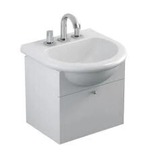 VANITORY LAQUEADO 50 VENECIA FERRUM SIN BACHA ORIG PIE BLANCO PUERTA RECTA