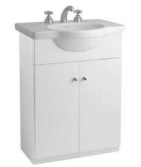 VANITORY LAQUEADO 60 VENECIA FERRUM  SIN BACHA ORIG PIE BLANCO ORIGINAL PUERTA RECTA