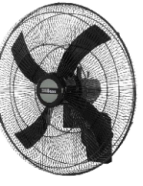 VENTILADOR LILIANA PARED NEGRO 24' VW2416