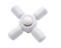 VOLANTE CRUZ PLASTICO BLANCO TIPO LINEA 42 FV SIN INSERTO