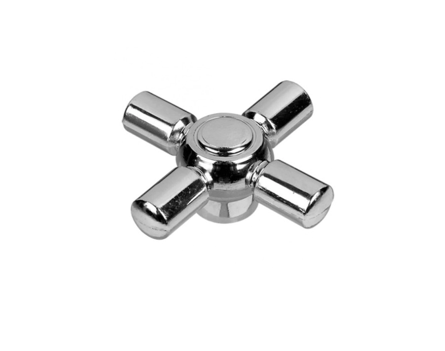 VOLANTE CRUZ PLASTICO CROMO TIPO LINEA 42 FV SIN INSERTO