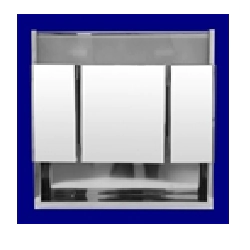 BOTIQUIN INOXIDABLE 3 CUERPO 54X56 LUZ+REP HB5105  **7%