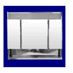 BOTIQUIN INOXIDABLE 3 CUERPO 68X60 LUZ+REP HB5101  **7%