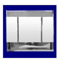 BOTIQUIN INOXIDABLE 3 CUERPO 68X60 LUZ+REP HB5101  **7%