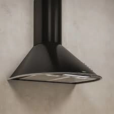 CAMPANA COCINA INOXIDABLE 60CIRC.LLANO NEGRA MILENIC