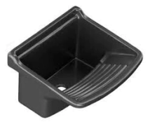 PILETA LAVADERO PVC GRANDE NEGRA WATERPLAS  35L50X60