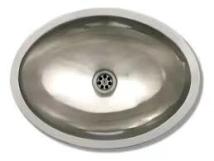 BACHA BA&Ntilde;O INOXIDABLE OVALADA 33X24 OFERTA COD.454