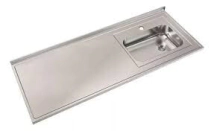 MESADA INOXIDABLE 1 120X61 JOHNSON SIMPLE, BACHA A LA DERECHA