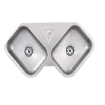 BACHA COCINA.ESQUIN ABAJ 62X62X17 MIPIL *15%