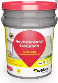 REVESTIMIENTO  PLASTICO  WEBER CUERO RULATO-TRAVERT  TEXTURA MEDIA