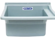 PILETA LAVADERo PVC GRANDE GRIS AGUACLARA 35L50X60