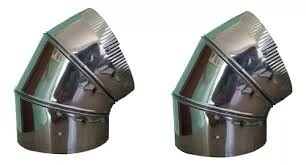 CURVA CHAPA SALAM. 4� TROMEN ENLOZADO NEGRO X1 45� 100mm