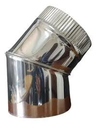 CURVA CHAPA SALAM. 6� TROMEN INOX  X1 45� 150mm