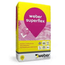 PEGAMENTO PARA PORCELANATOS SUPERFLEX 25 KG WEBER