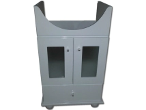 VANITORY LAQUEADO 50 VENECIA NOVA 2puert..1caj. BLANCO VIDRIO v503bl