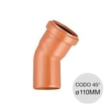 CODO PVC 110  45&oslash; MH STD