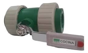 LLAVE 20 ESFERICA SALADILLO  ESFERA METAL+UNION MOVIL C/indicador en manija 20720