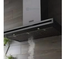 CAMPANA COCINA  BARBACOA 90CM B90D NEGO TOUCH 3V+LED 190W 800m3  t.puelo