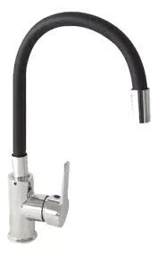 MONOCOMANDO MESADA FLOWATER PICO NEGRO EXTENSIBLE FLEXIBLE *5%