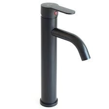 MONOCOMANDO LAVATORIO FLOWATER ALTO NEGRO ROWE PICO CURVO *5%
