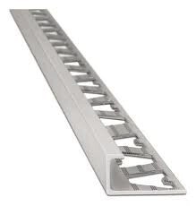 PERFIL ALUMINIO BRILLANTE CROMADO  ANGULO L COD: 1502  10 MM X 2,5MT
