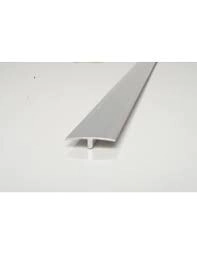 PERFIL ALUMIINO TAPA  JUNTA PARA PUERTAS O DIVISORIOS DE PISO COD: 2382/2,5 2,5MT PLOMO  MATE