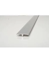 PERFIL ALUMIINO TAPA  JUNTA PARA PUERTAS O DIVISORIOS DE PISO COD: 2382/2,5 2,5MT PLOMO  MATE