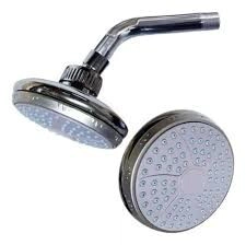 FLOR DE DUCHA COMPLETO PVC MOZART REDONDA 10 CM LISA U9377 *10%