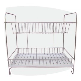 SECAPLATO APOYO SOLDART CROMO 09-562 35X25X34 mediano Alto c/bandeja