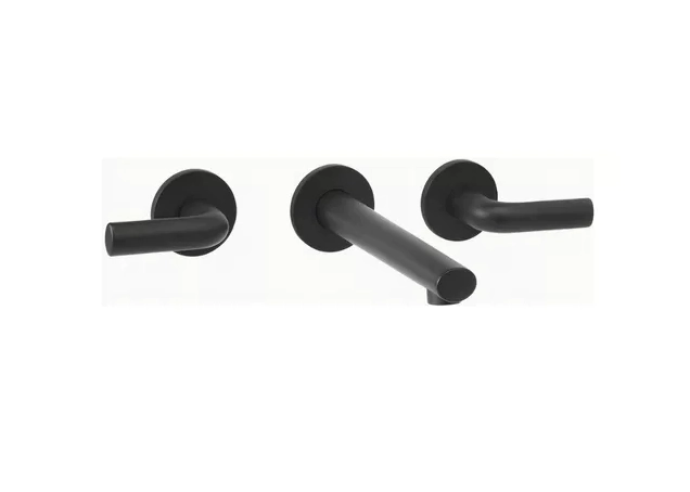 GRIFERIA LAVATORIO PARED EMBUTIR PEIRANO LIVE NEGRO BLACK CC LEVER 62199N