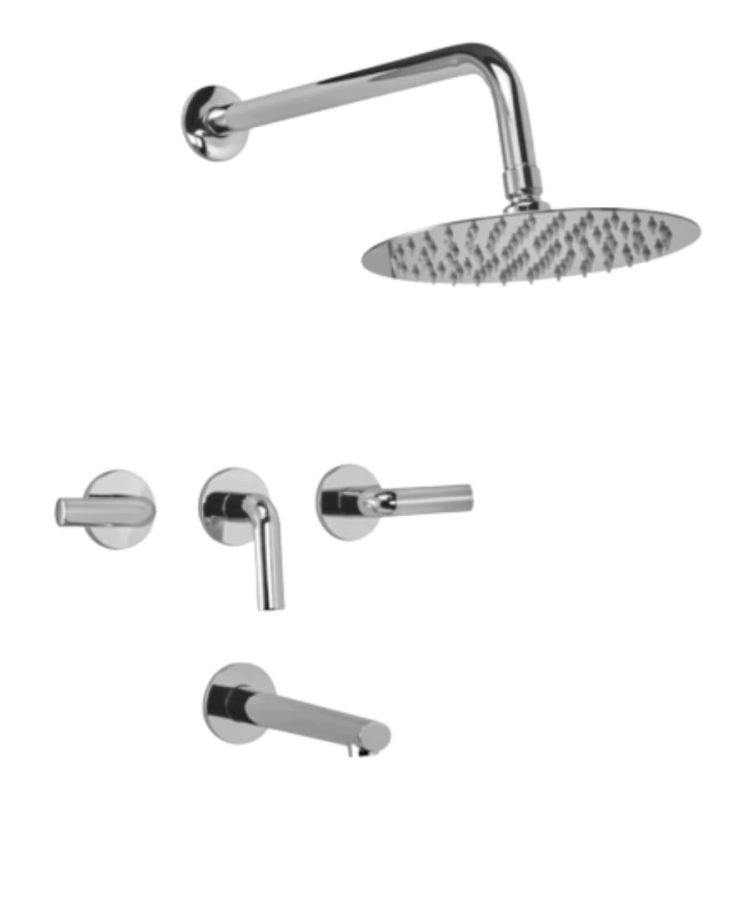 GRIFERIA DUCHA PEIRANO CC LIVE CROMO LEVER 80199 EMBUTIDO