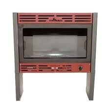 CALEFACTOR  GAS TROMEN BROOKLYN 7000k SIN SALIDA pie o colgar/frente vidrio llama/ 67x75altox25prof