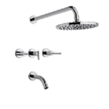 GRIFERIA DUCHA FV EPUYEN CON TRANSFERENCIA CROMO 0103/L2