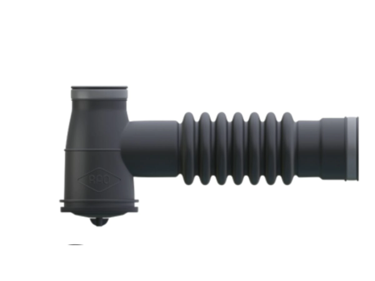 SIFON SIMPLE RAO NEGRO PVC SIMIL CAUCHO 04001,078