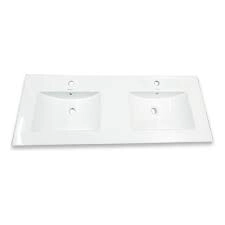 BACHA VANITORY LOZA 1,20 CON DOS BACHAS PARA MONOCOMANDO FLOWATER  M0382D6MO *5%