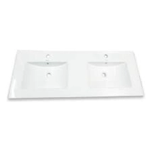 BACHA VANITORY LOZA 1,20 CON DOS BACHAS PARA MONOCOMANDO FLOWATER  M0382D6MO *5%