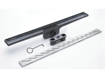 DESAGUE LINEAL ATRIM RIO ABS ONDAS WAVE -ACERO INOX 60CM COD:DPP600T07