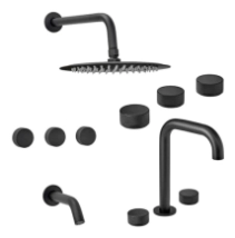 GRIF BA&Ntilde;O PEI FABRIC NEGRO BLACK CC (duch+lav trad+bid)  **8%