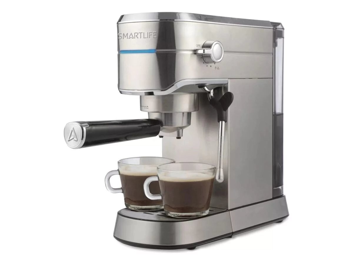 CAFETERA EXPRES SMARTLIFE SLEC5418NDG 20bar+cafe molido o capsula Gris