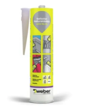 SELLADOR POLIURETANICO 300ML NEGRO WEBER FLEX PU
