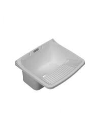 PILETA LAVADERO PVC NEGRA WATERPLAS CHICA 15L 28X50X43