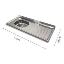 MESADA INOX 140X50 DIELFE REVERS SIMPLE