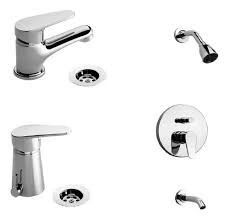 COMBO MONOCOMANDO FV COMPACTA (LAVATORIO + BIDET + DUCHA EMB)