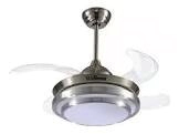 VENTILADOR TECHO LILIANA VTHA604 pala retractil 80w+6vel+luz led+control remoto