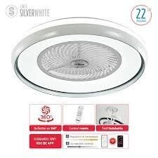 VENTILADOR TECHO LILIANA VTHBOX24 super luminaria 60W+wifi+contr remoto+6v+bajo sonoro