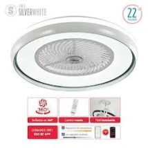 VENTILADOR TECHO LILIANA VTHBOX24 super luminaria 60W+wifi+contr remoto+6v+bajo sonoro